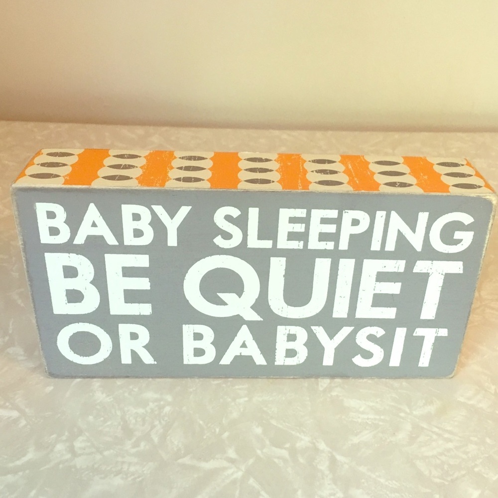 🔷$5🔷 Baby Sleeping Quiet Or Babysit Sign